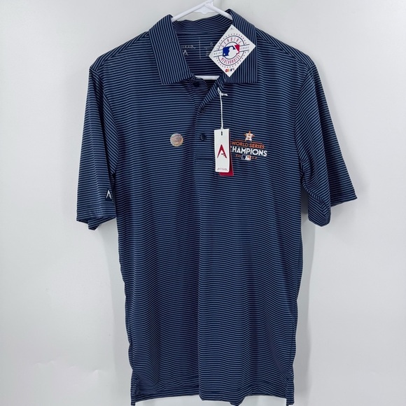 NWT Houston Astros 2017 World Series Champions ShortSleeve‎ Polo Shirt - Picture 10 of 11